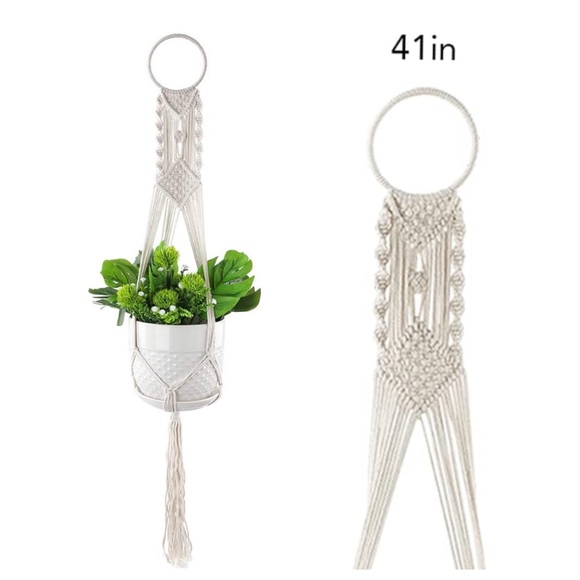 Hand Crafted Other - ♦️♦️Cotton Crochet Hanging Planter For Indoor Plant (1 Available)